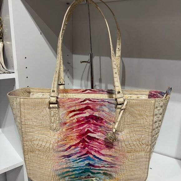 Brahmin Ashlee Ombré Entice Melbourne Bag Leather Tote Purse - Picture 5 of 5